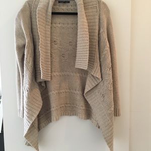 Super comfortable open-front sweater